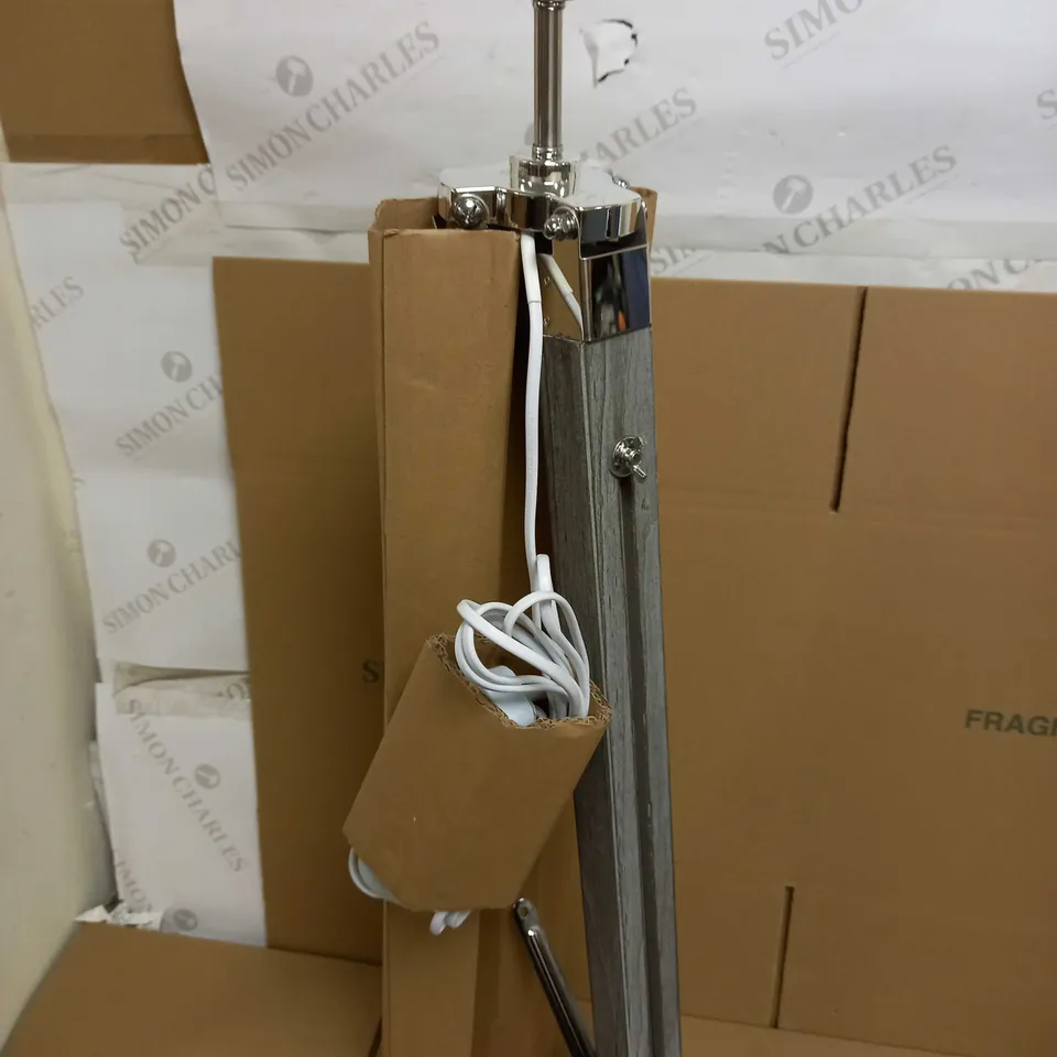 JOHN LEWIS JACQUES TRIPOD FLOOR LAMP, PINE WOOD