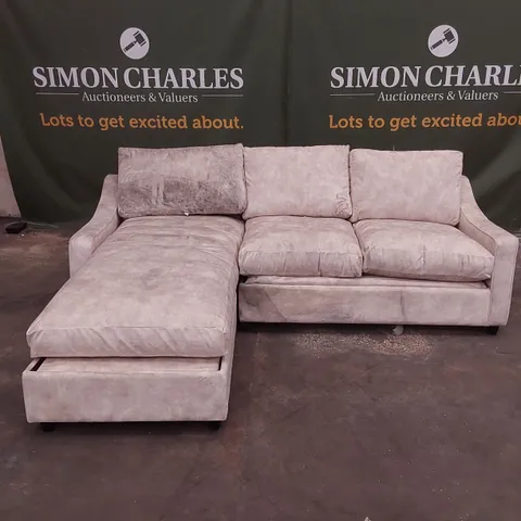 QUALITY DESIGNER 3 SEATER FABRIC UPHOLSTERED SOFA BED