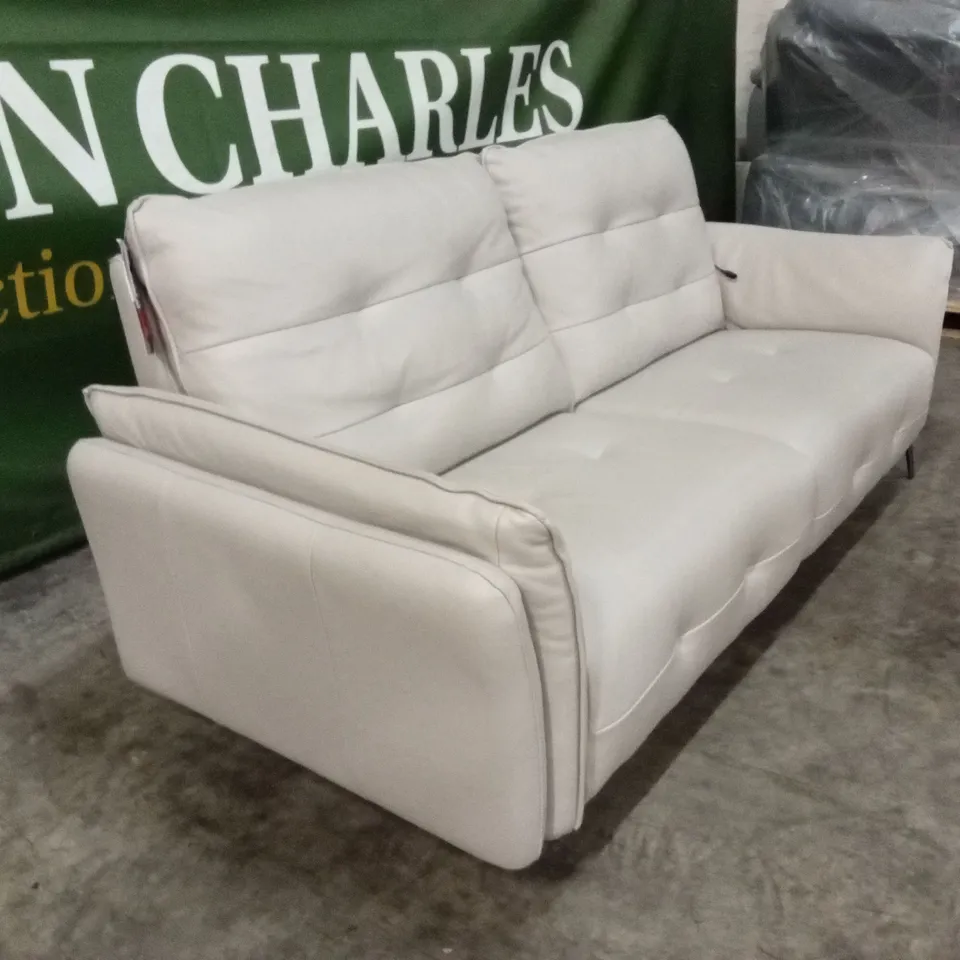 QUALITY DESIGNER ITALIAN MADE BOLZANO LEATHER 3 SEATER ELECTRIC RECLINER SOFA