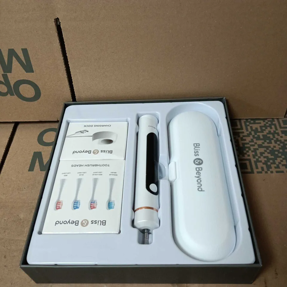 BLISS AND BEYOND SONIC + LED ELECTRIC TOOTHBRUSH BOXED