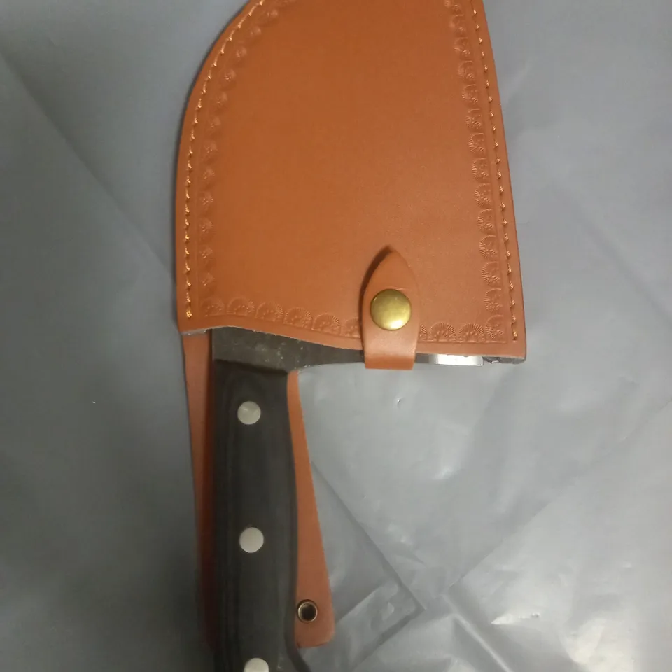 7" KITCHEN CLEAVER WITH SHEATH