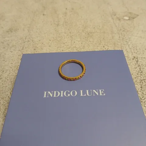 INDIGO LUNE RING WITH COLOURFUL STONES