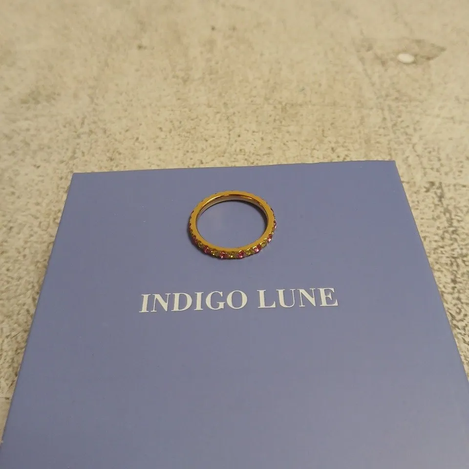 INDIGO LUNE RING WITH COLOURFUL STONES