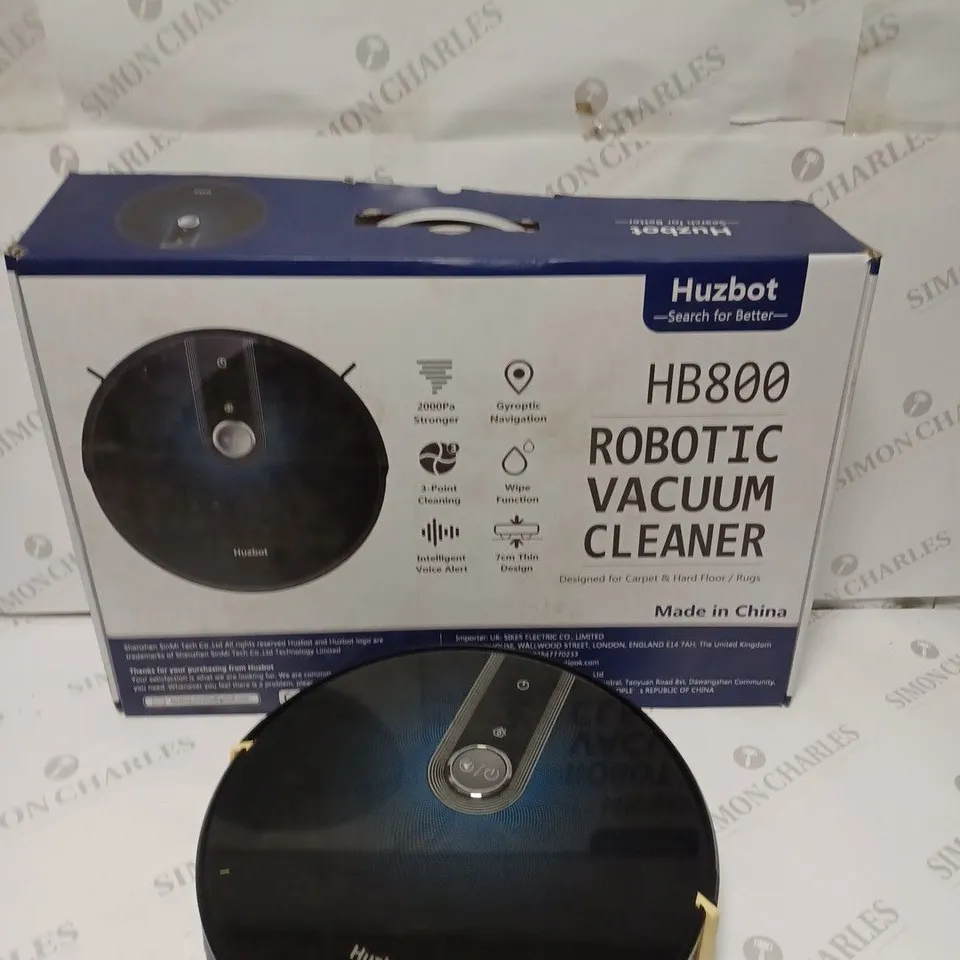 HUZBOT HB800 ROBOTIC VACUUM CLEANER 