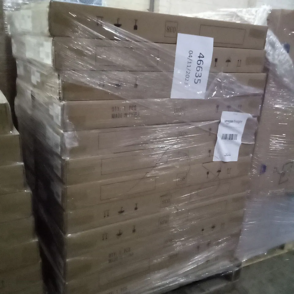 PALLET OF APPROXIMATELY 24 BOXED L-SHAPED COMPUTER DESKS 