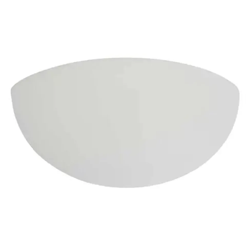 BOXED FIRSTLIGHT 1-LIGHT FLUSH WALL MOUNT LIGHT CERAMIC UNGLAZED WHITE