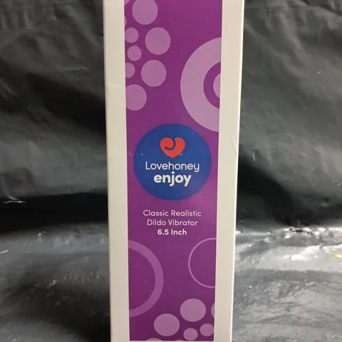 BOXED LOVEHONEY ENJOY CLASSIC REALISTIC DILDO VIBRATOR – 6.5 INCH