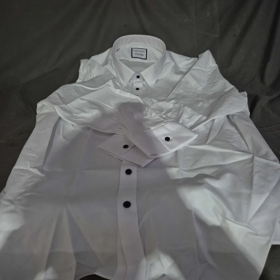 CHARLES TYRWHITT MR MALCOLM REED WHITE COTTON SHIRT – SLIM FIT. NECK 21, SLEEVE 33.5