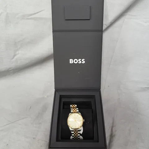 BOSS LADIES GRACEFUL TWO TONE STAINLESS STEEL WATCH
