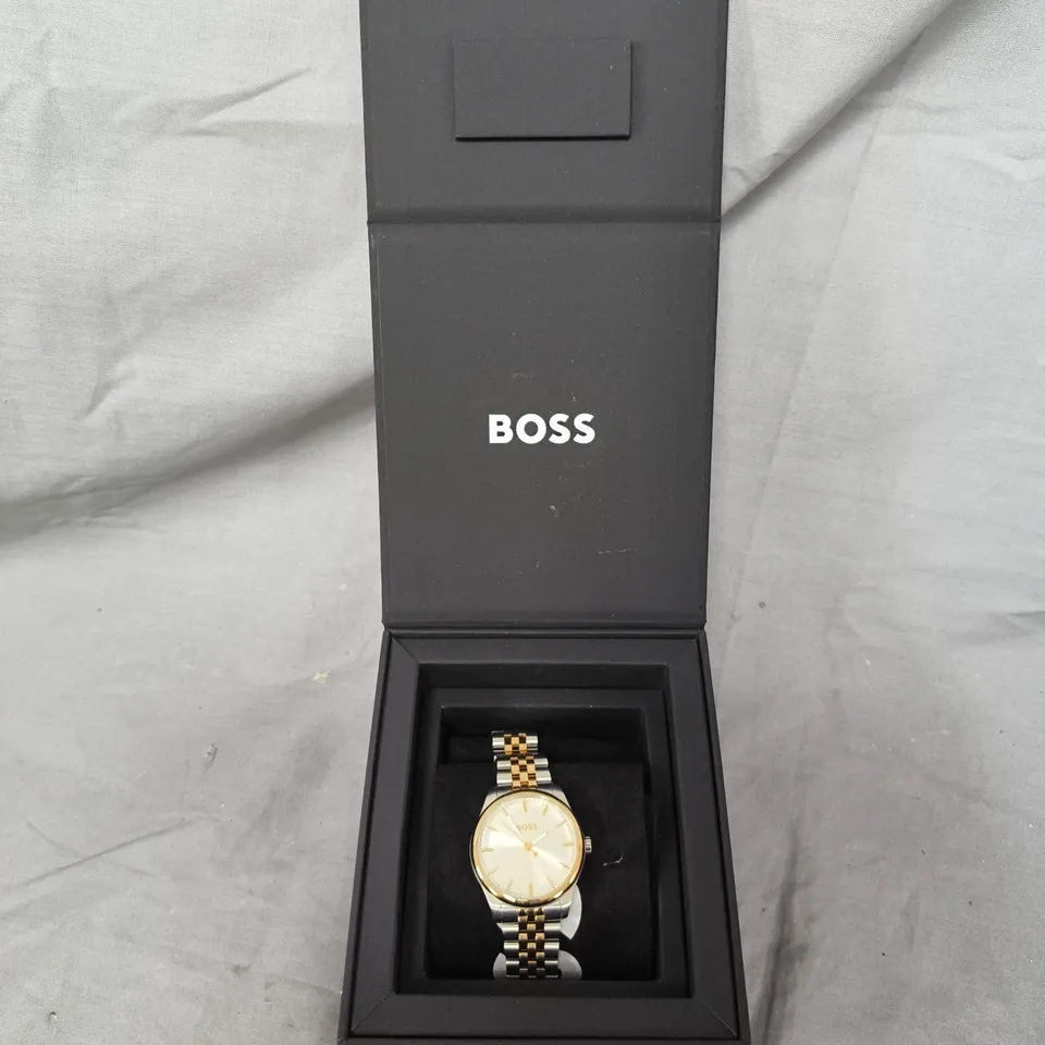 BOSS LADIES GRACEFUL TWO TONE STAINLESS STEEL WATCH
