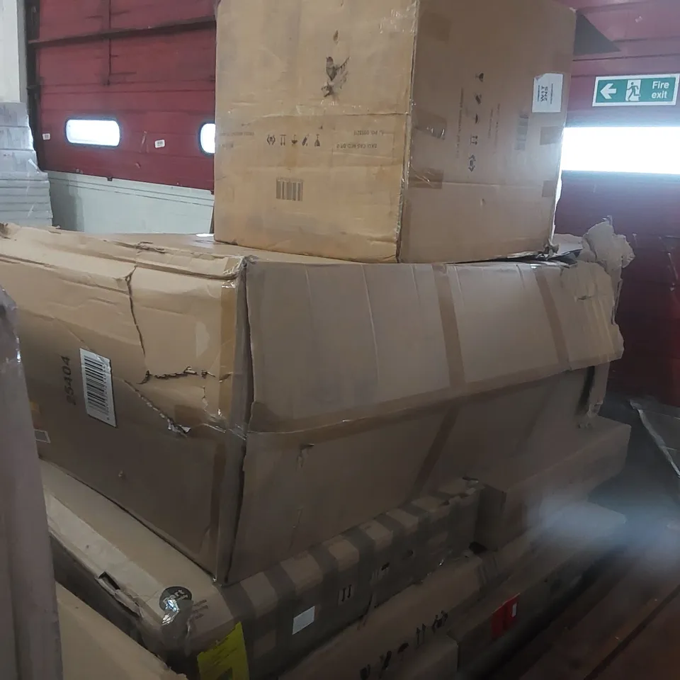 PALLET CONTAINING A LARGE QUANTITY OF ASSORTED FURNITURE PARTS ECT