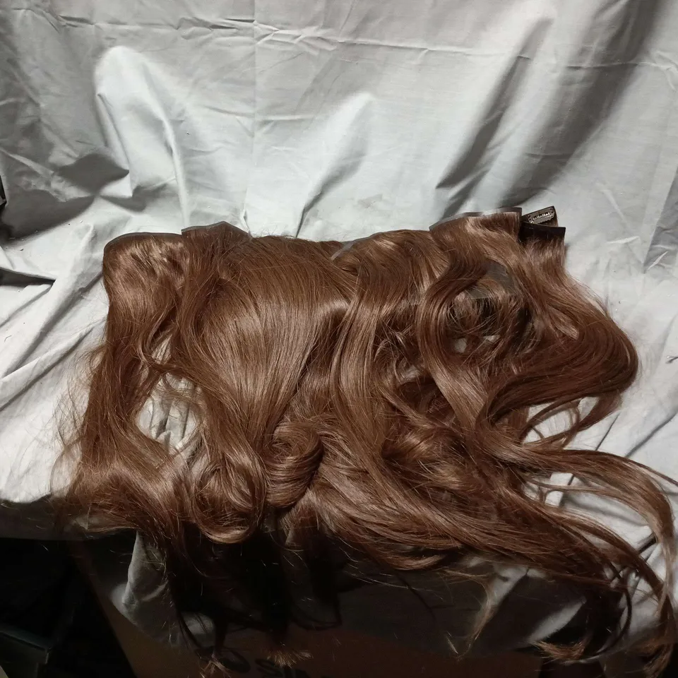 REMY ROYALE BY CLIPHAIR CLIP IN HAIR EXTENSIONS – DOUBLE DRAWN, 100% REMY HUMAN HAIR, BROWN 22"