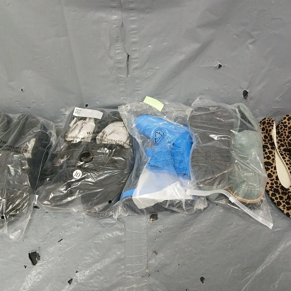 BOX OF APPROXIMATELY 15 PAIRS OF ASSORTED SHOES IN VARIOUS STYLES, COLOURS AND SIZES