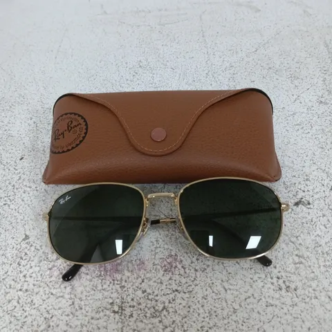 RAY BAN 0RB3754 AVIATOR SUNGLASSES- GOLD