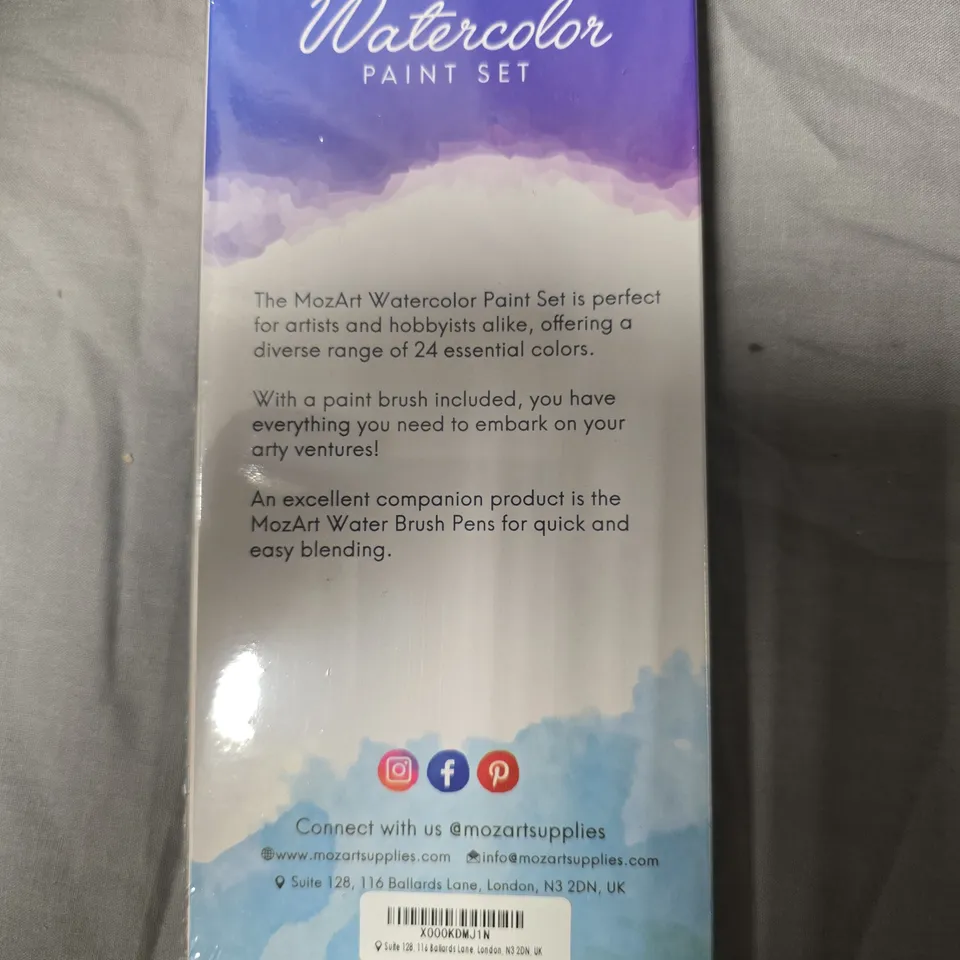 MOZART WATERCOLOR PAINT SET – 24 COLORS, BRUSH INCLUDED APPROXIMATELY 10 PCS 