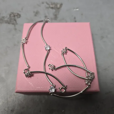 BOXED SWAROVSKI CLEAR CRYSTAL NECKLACE 