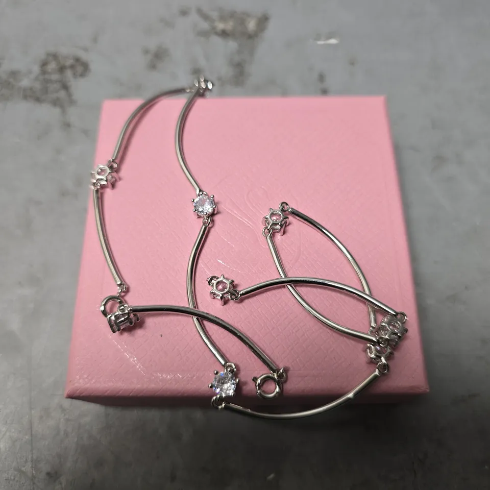 BOXED SWAROVSKI CLEAR CRYSTAL NECKLACE 