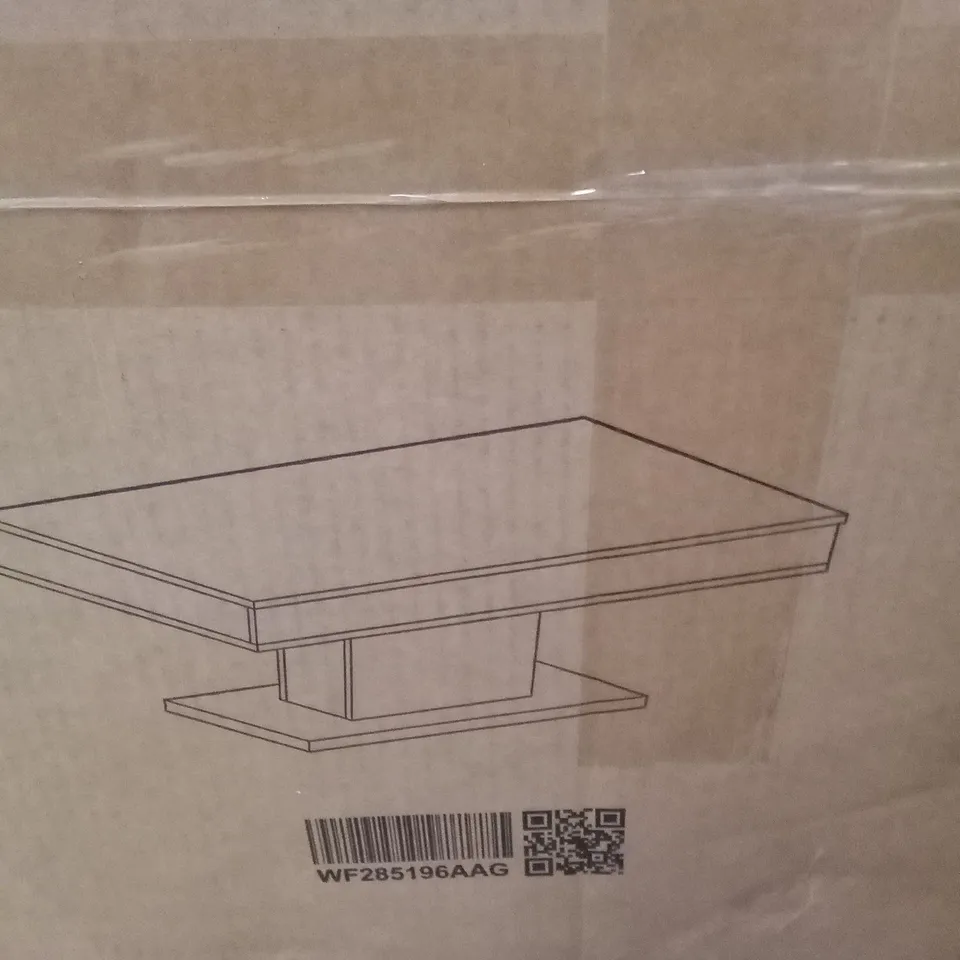 BOXED HMANA EXTENDABLE PEDESTAL COFFEE TABLE WITH STORAGE