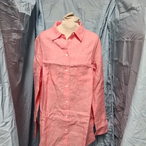 NRBY CARLA LINEN SHIRT - STRAWBERRY - SIZE M