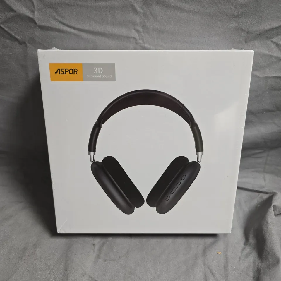 SEALED ASPOR WIRELESS HEADSET IN BLACK – MODEL A618