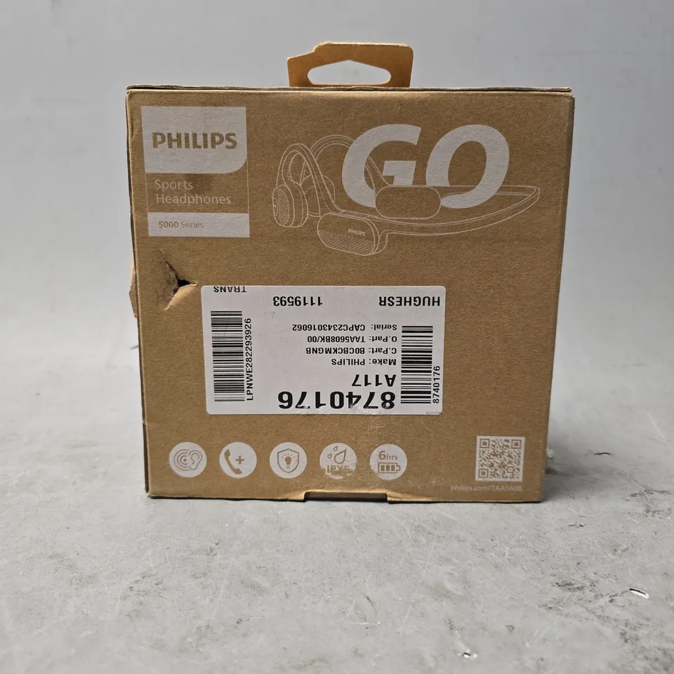 BOXED PHILIPS SPORTS HEADPHONES 5000 SERIES 