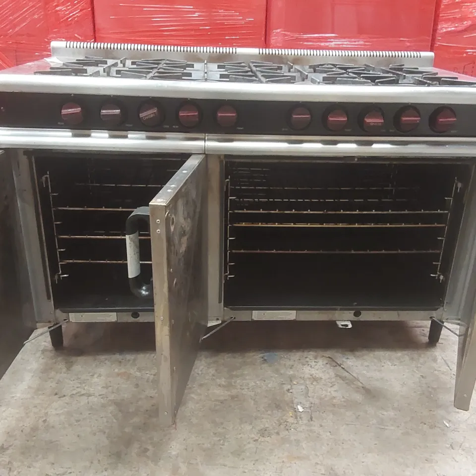MOORWOOD VULCAN M LINE PLUS 8-BURNER COMMERCIAL GAS RANGE OVEN