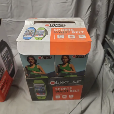 BOX OF APPROXIMATELY 10 OBJECT SPORTS WAIST BELT FOR SMARTPHONES – 5.5"