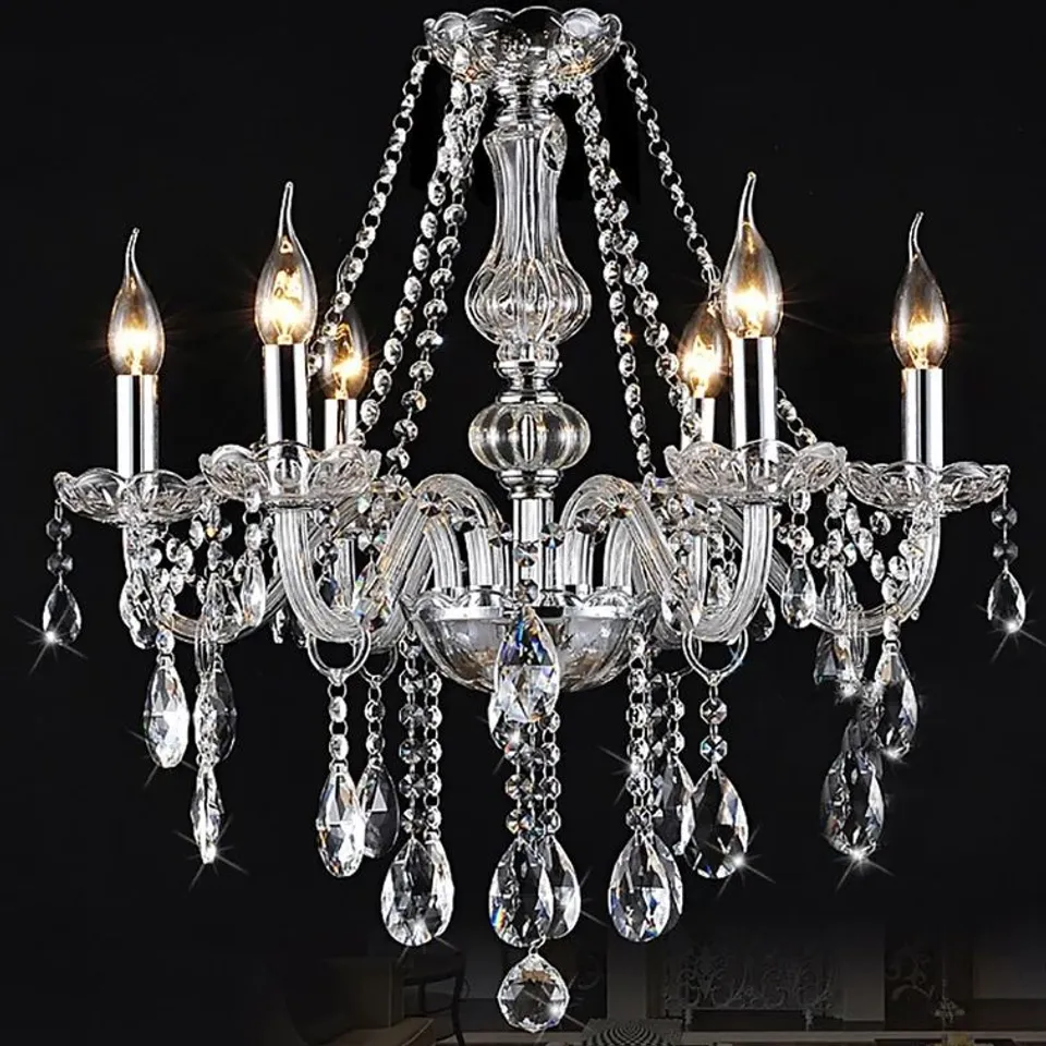 BOXED ANDOVER CRYSTAL CHANDELIER (1 BOX)