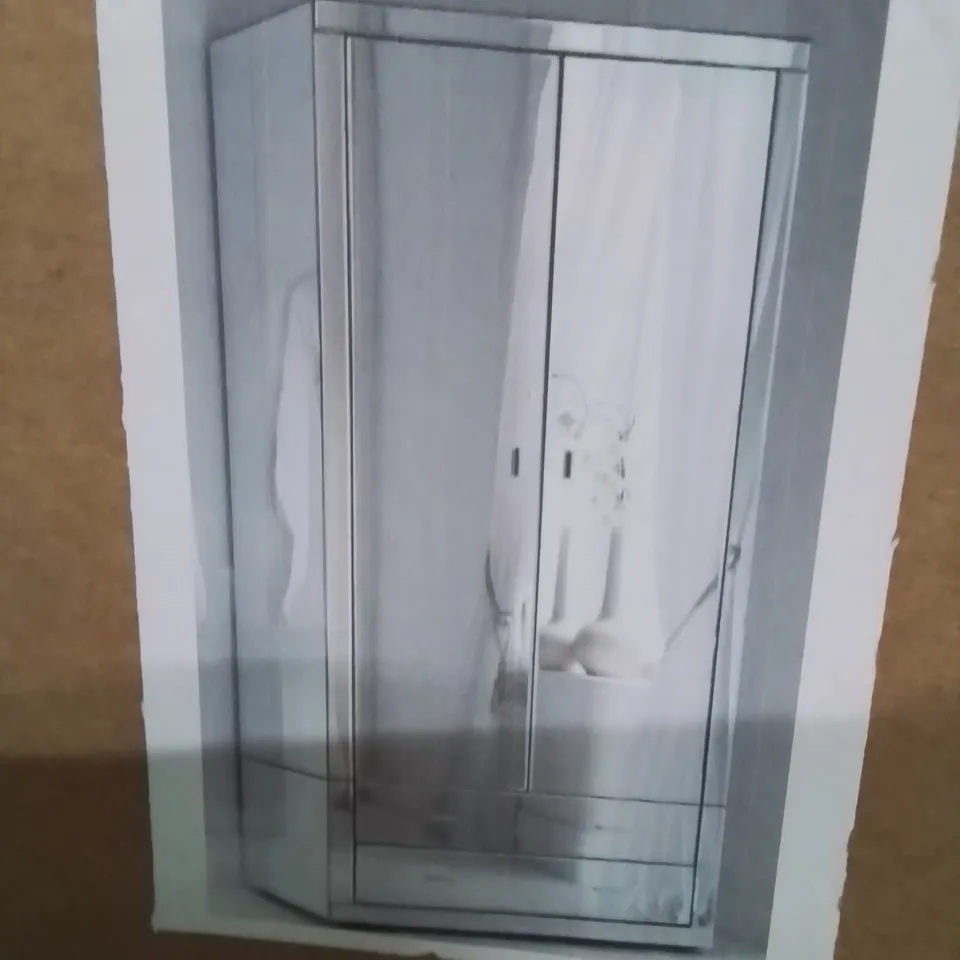 BRAND NEW BOXED HOMESDIRECT365 ROMANO MIRRORED WARDROBE  -3 BOXES-