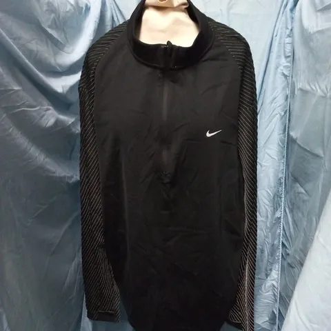 NIKE RUNNING DRI-FIT JACKET – BLACK, XXL (UK) NIKE LOGO