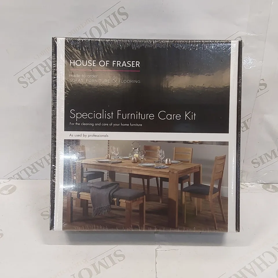 BOX OF APPROX 6 X BRAND NEW HOUSE OF FRASER SPECIALIST FURNITURE CARE KITS