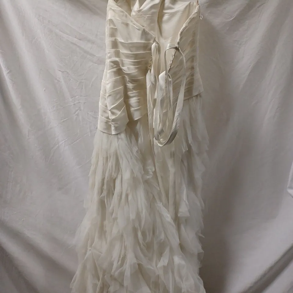 ROSETTA NICOLINE WEDDING DRESS, IVORY - SIZE UNKNOWN