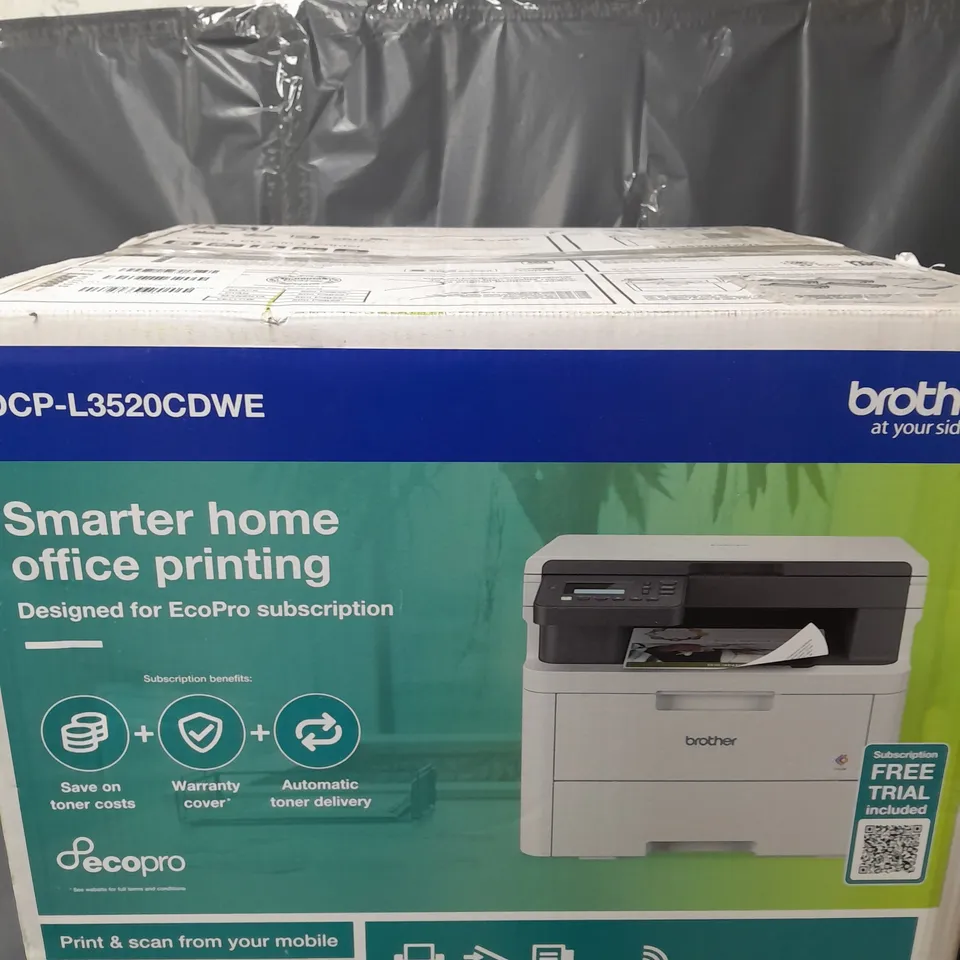 BOXED BROTHER ECOPRO READY PROFESSIONAL 3-IN-1 COLOUR LASER PRINTER - COLLECTION ONLY