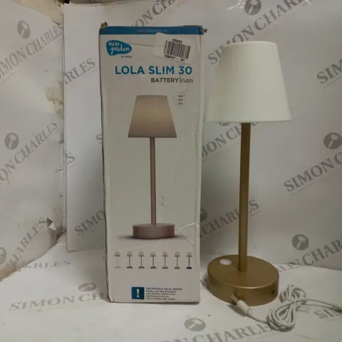 BOXED 'NEW GARDEN' LOLA SLIM 30 LAMP