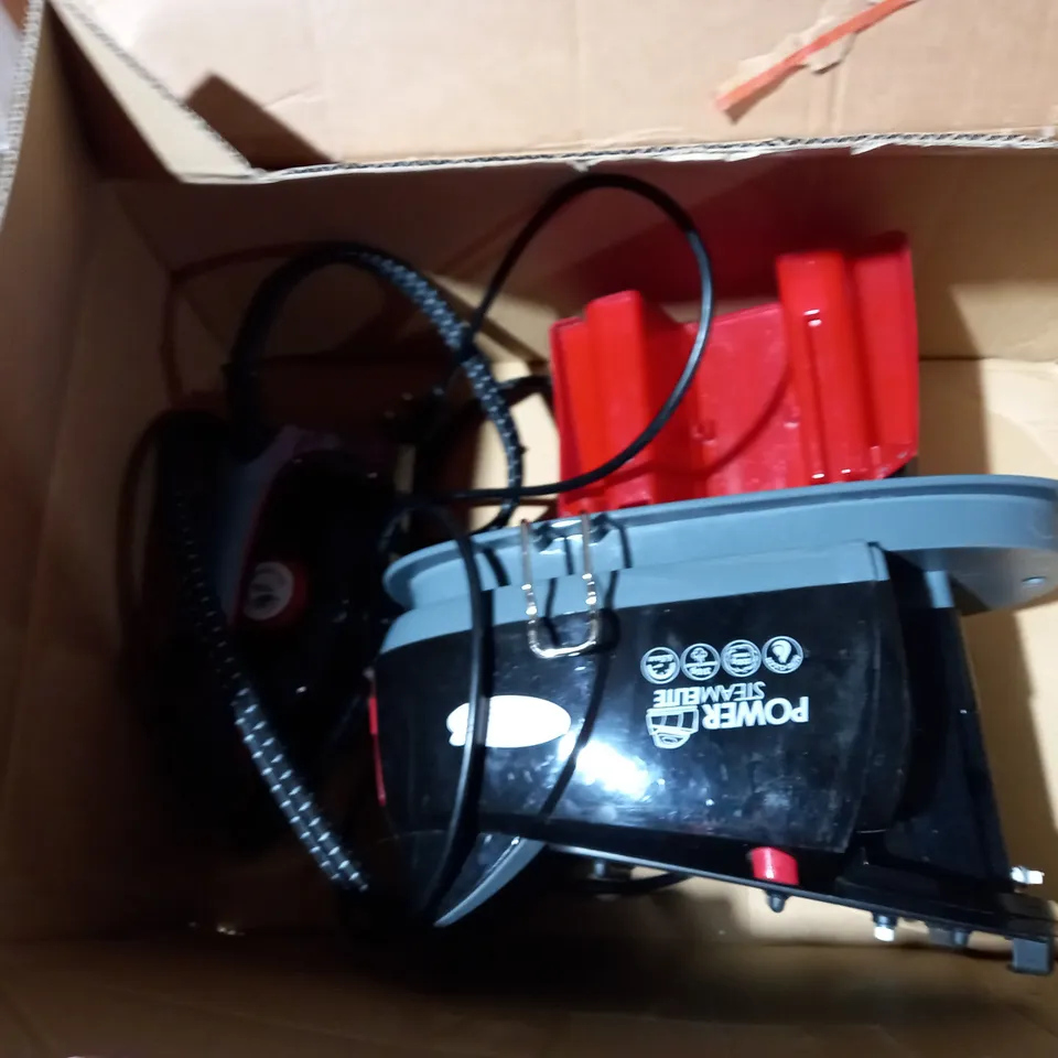 MORPHY RICHARDS 332013 STEAM GENERATOR IRON POWER STEAM ELITE WITH AUTO CLEAN AND SAFETY LOCK, STEAM GENERATOR RED BLACK