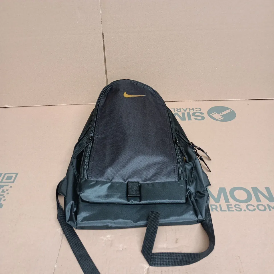 NIKE BLACK WITH GOLD LOGO BACK PACK