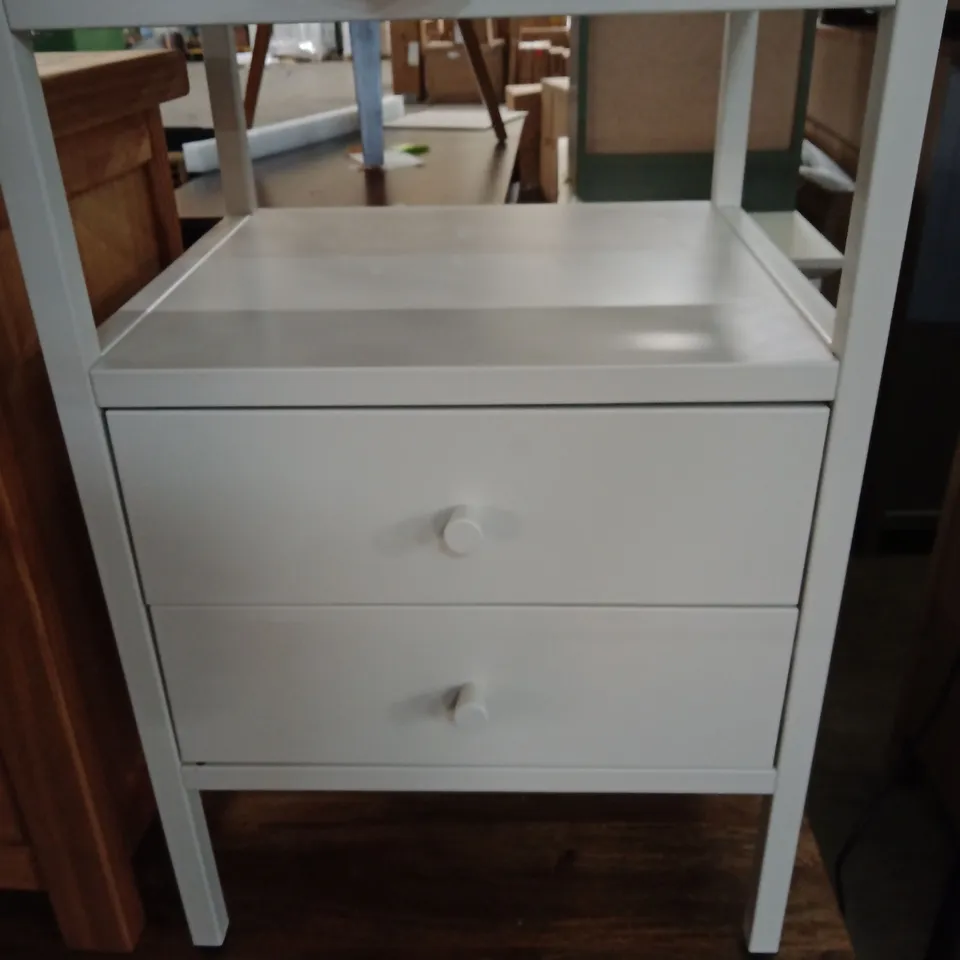 LUKA SLEEK MODERN METAL SIDE AND TABLE AND WITH 2 DRAWERS