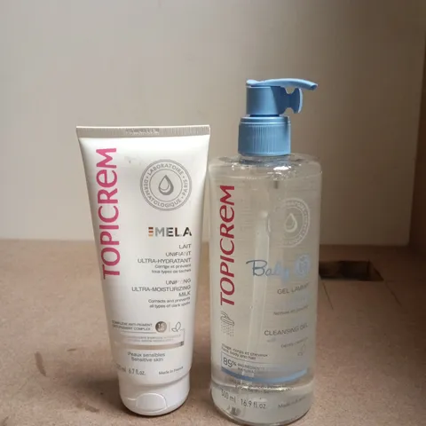 TOPICREM BABY CLEANSING GEL LAVANT + LAIT UNIFIANT ULTRA-HYDRATANT (SET)