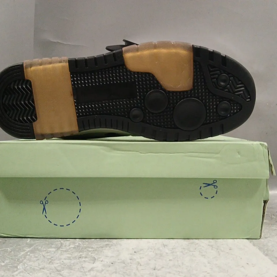 BOXED PAIR OF OFF WHITE OUT OF OFFICE SNEAKERS IN WHITE/BLACK SIZE EU 45