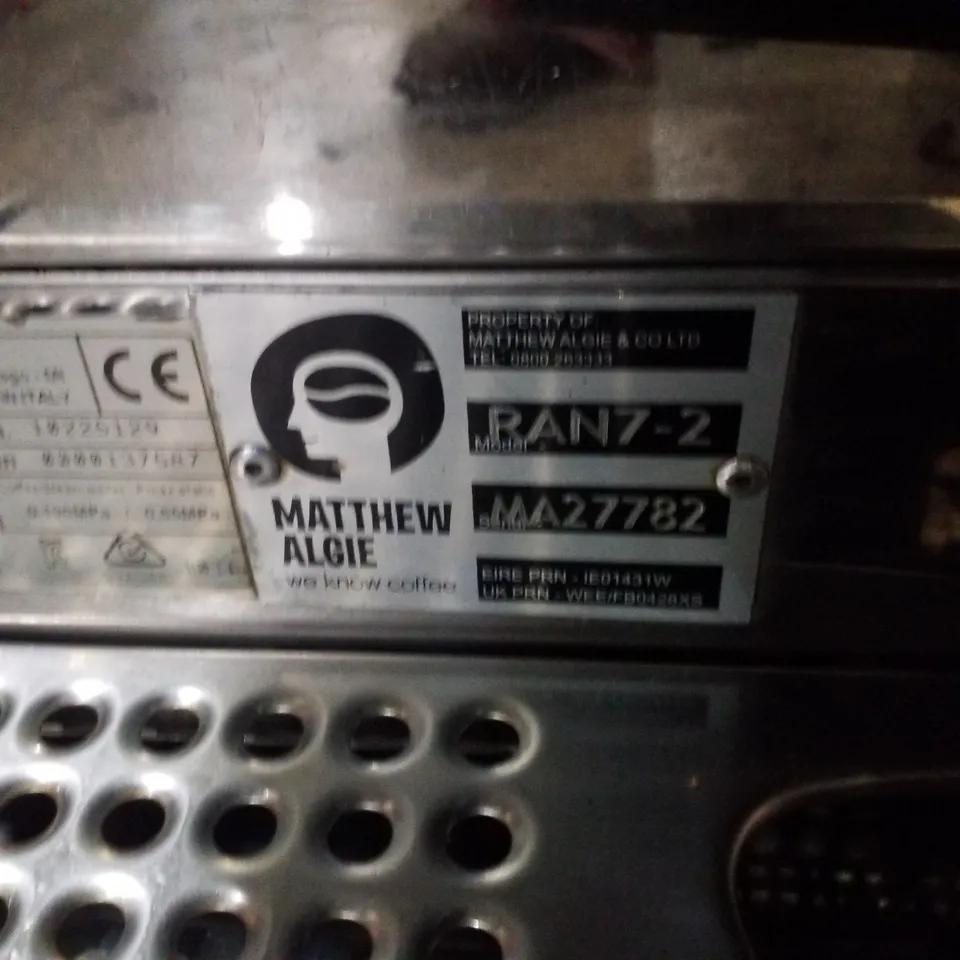 RANCILIO RAN7-2 COMMERCIAL 2 BARRISTA COFFEE MACHINE 