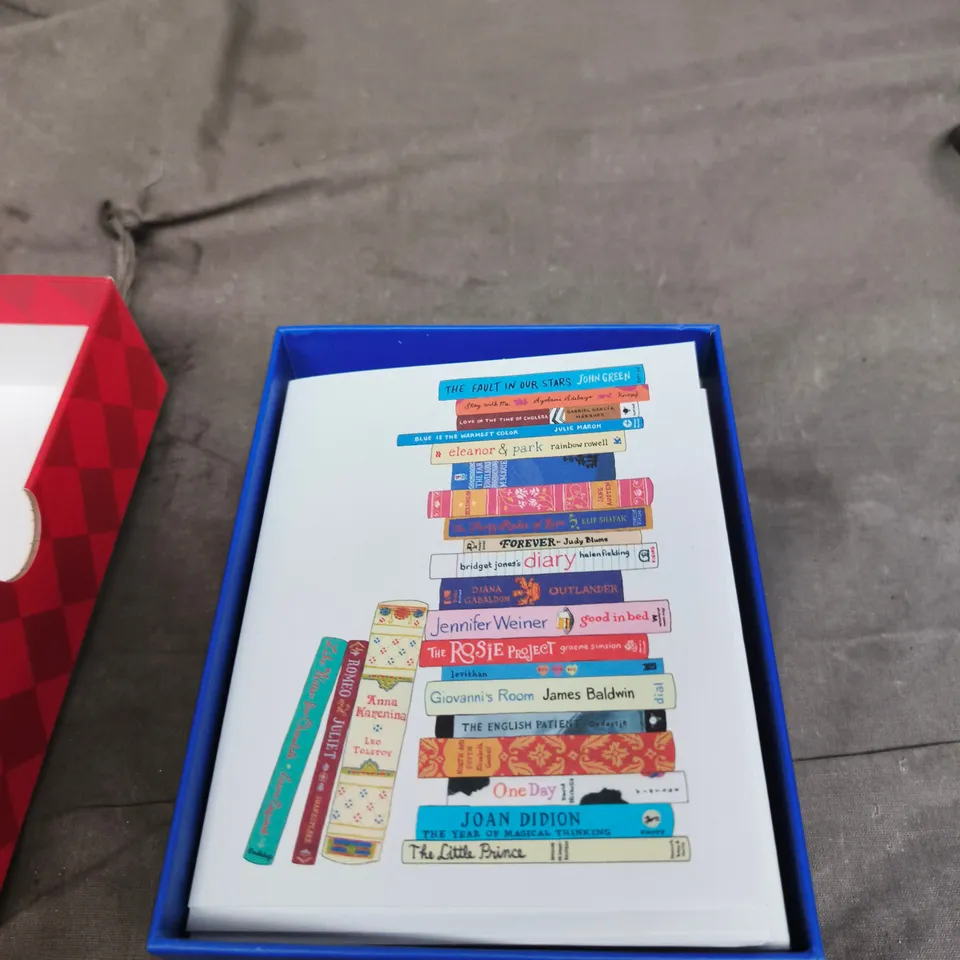 BIBLIOPHILE NOTES: 20 NOTECARDS & ENVELOPES – JANE MOUNT, BOXED SET