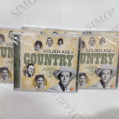 BOX OF APPROXIMATELY 20 GOLDEN AGE OF COUNTRY HEARTBREAK USA AUDIO CDS
