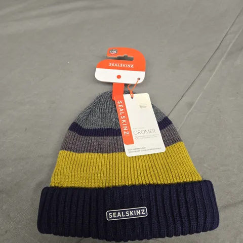 SEALSKINZ CROMER ROLL CUFF BEANIE 