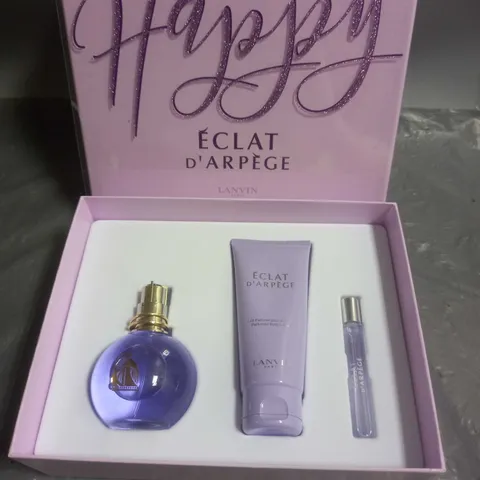 BOXED LANVIN HAPPY ECLAT D'ARPEGE EAU DE PARFUM AND BODY LOTION SET