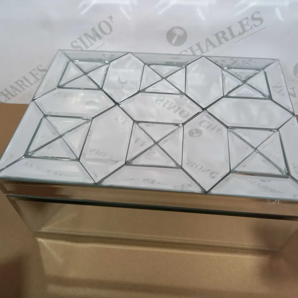 JM BY JULIEN MACDONALD SET OF 2 PAVED MIRROR TRINKET BOX
