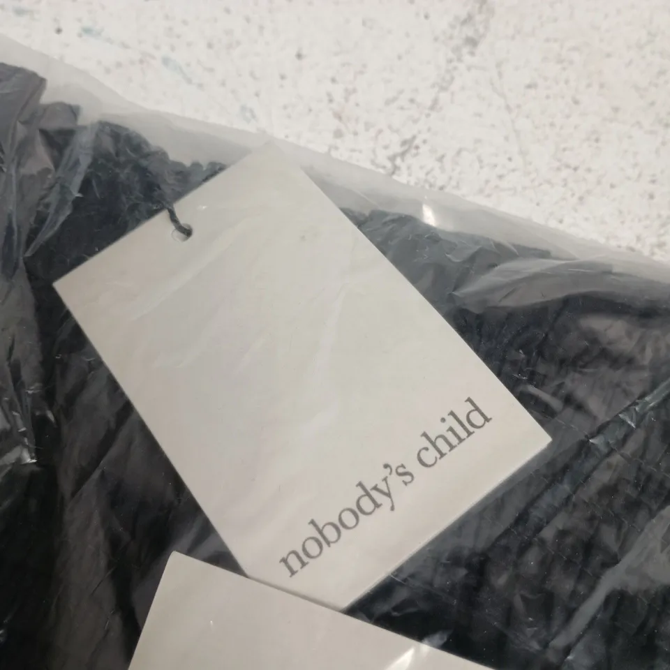 NOBODY'S CHILD CAITLIN SHIRRED BANDEAU TOP – BLACK, UK 18 (EU 46, USA 14)