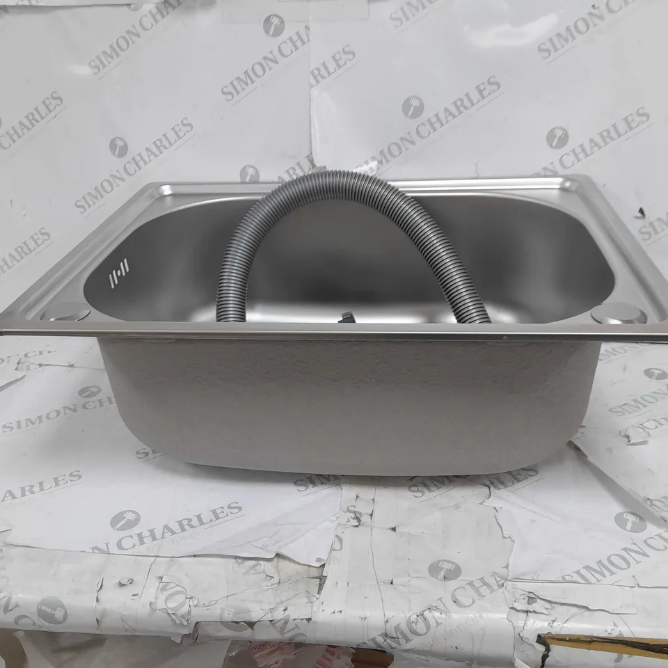 SILVER KITCHEN SINK 58X44X27CM