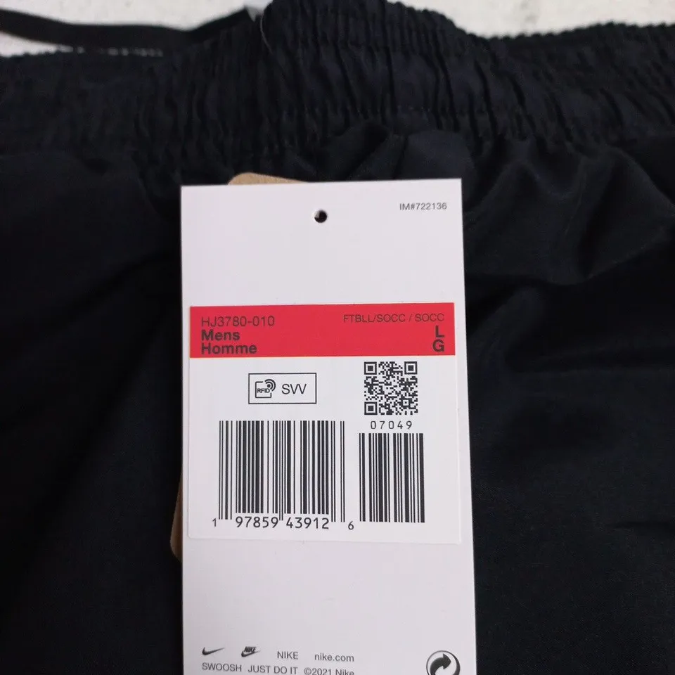 NIKE DRI-FIT MEN'S BLACK TRAINING PANTS, SIZE L
