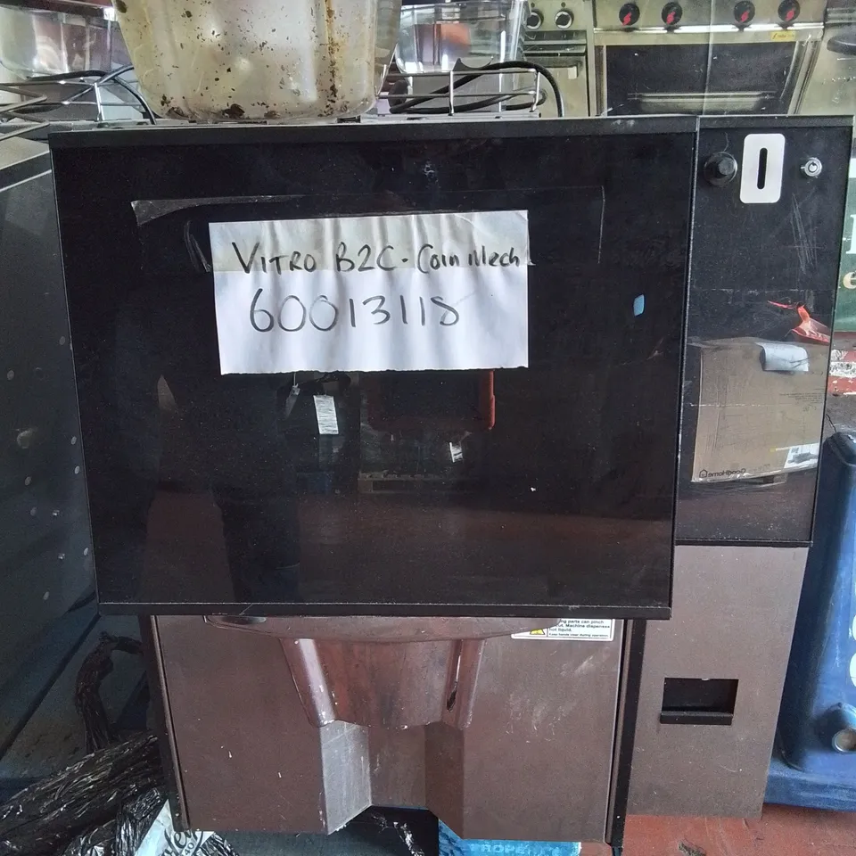 COFFETEK VITRO BEAN TO CUP & HOT DRINK DISPENCER WITH COIN MECHANISM 