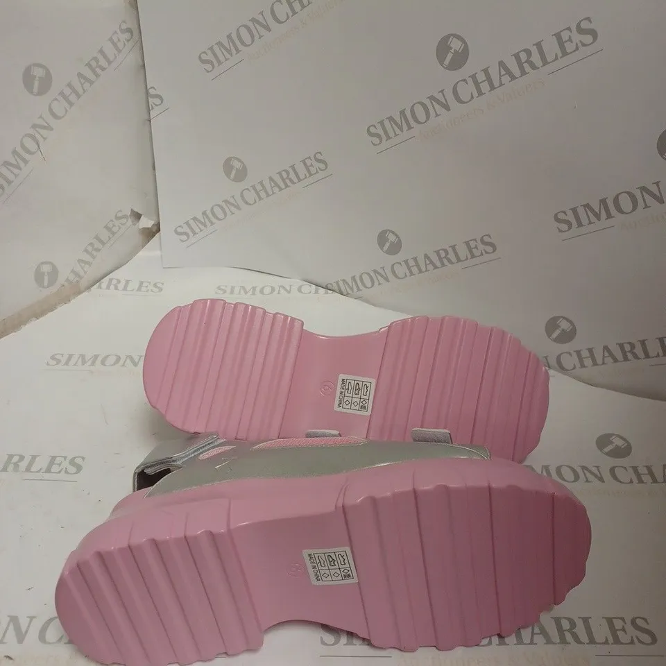 KOI FOOTWEAR PINK AND SILVER SANDALS - SIZE UK6